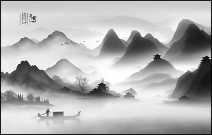 意境水墨山水