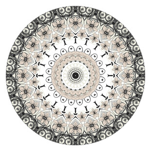 圆形曼陀罗花纹图案设计