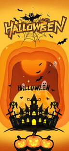 万圣节装饰场景