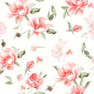 粉色花卉图案背景