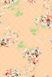 花卉图案布料 清新雅致