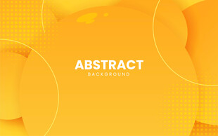 黄色抽象几何矢量背景图案