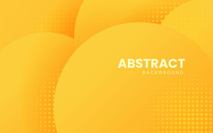 黄色抽象几何矢量背景图案