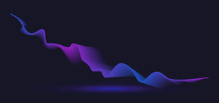 炫彩流动渐变线条矢量图案