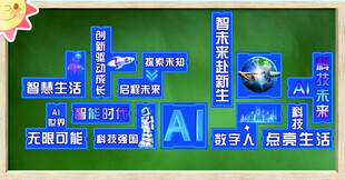 人工智能与科技未来主题的宣传