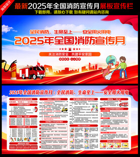 119全国消防日宣传栏