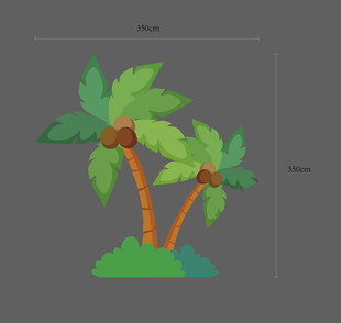 卡通椰树