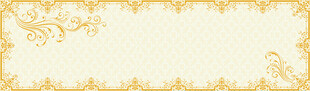 金色花纹边框背景图