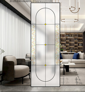 高清分层隔断玻璃图案打印图