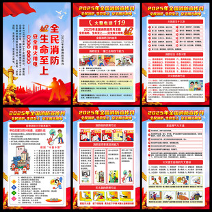 2025全国消防月海报