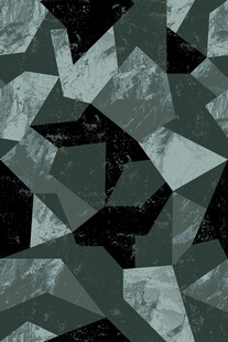 几何拼接灰调抽象图案