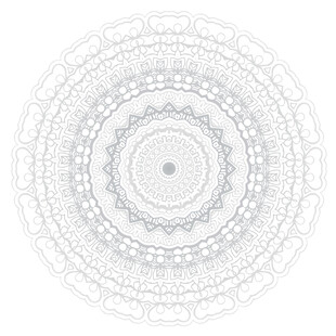 白色曼陀罗几何图案