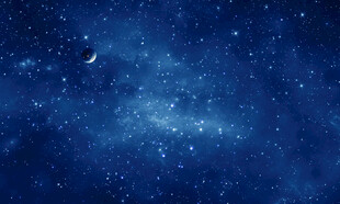 蓝色星空天花软膜