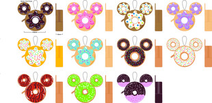 多彩米奇造型饰品配件