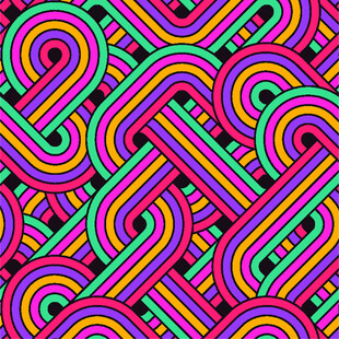 多彩交织几何图案背景