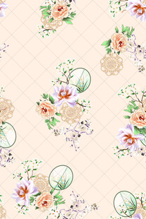 复古风花卉图案纹理