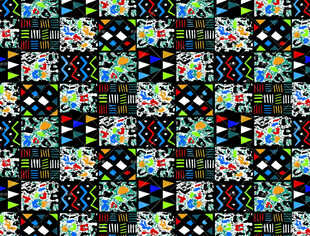 多彩几何图案无缝拼接