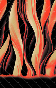 流动炫彩线条抽象艺术图