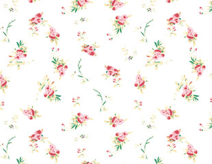 清新碎花图案背景