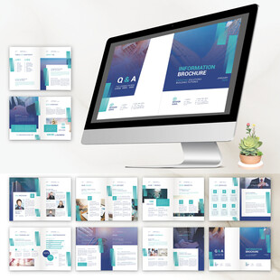 大气公司商务宣传画册ID模板