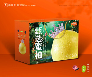 柚子包装 蜜柚礼盒