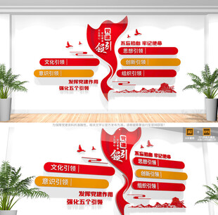 党建引领文化墙