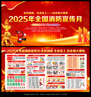 2025全国消防宣传月宣传栏