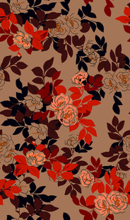 复古花卉图案面料