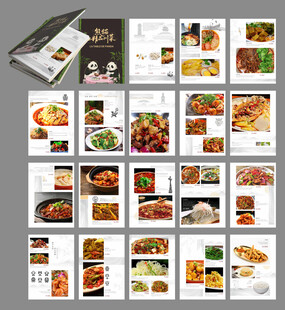 多样美食菜品宣传画册