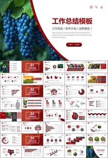 葡萄庄园新疆葡萄葡萄酒PPT