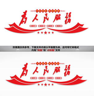 为人民服务文化墙