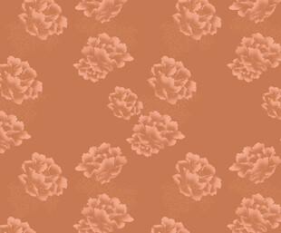 浅橙色花朵图案背景