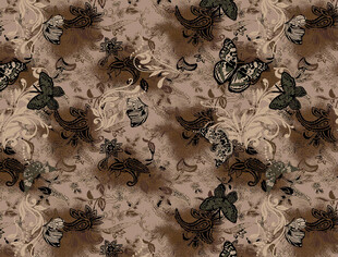 蝴蝶花朵扎染图案背景