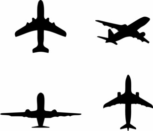飞机剪影集合