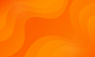 橙色渐变波浪抽象背景图