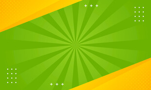 黄绿渐变放射状背景图案