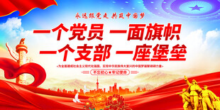 一名党员一面旗帜