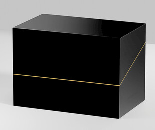 黑色精品盒翻盖盒子