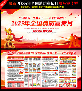 2025消防宣传月展板
