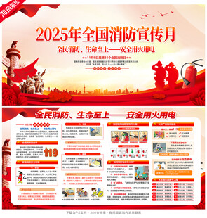 消防月展板