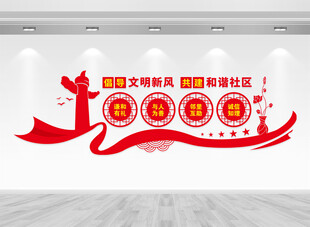 和谐社区文化墙