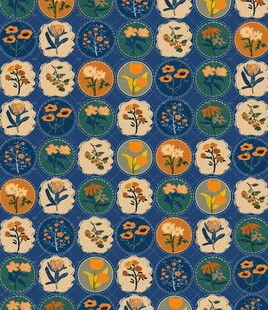 复古风多彩几何图案背景