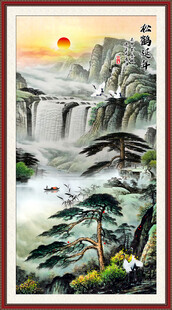 竖幅国画