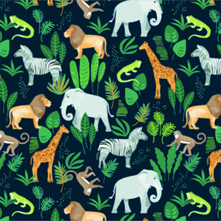 动物丛林图案