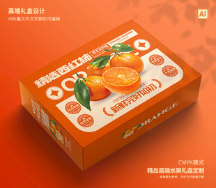 桔子礼盒 春见包装