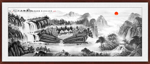 国画中堂山水画