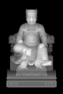 古代孩童造型石雕摆件