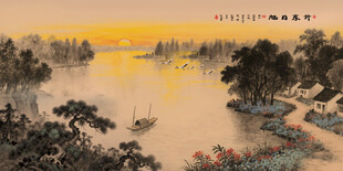 新中式禅意山水画