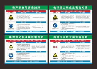 职业危害告示牌