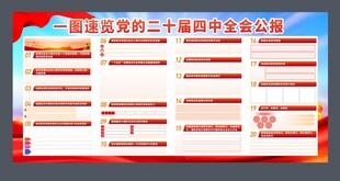 一图速览党的二十届四中全会公报